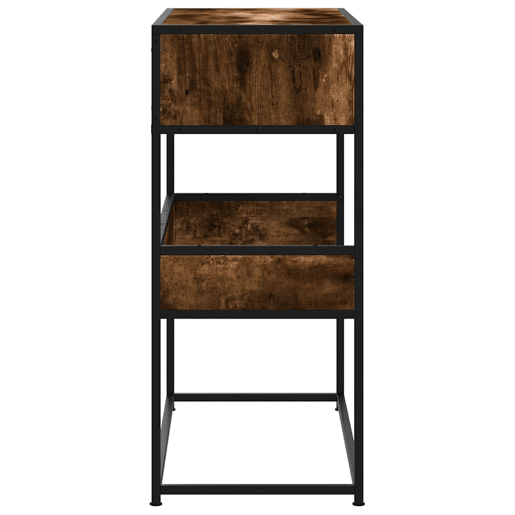 Mesa Consola - Mesa De Entrada 90x35x80 cm derivados de madeira carvalho fumado
