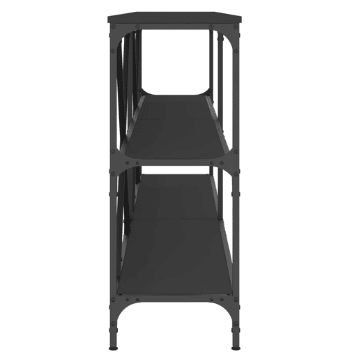 Mesa Consola - Mesa De Entrada 200x30x75 cm derivados de madeira e ferro preto