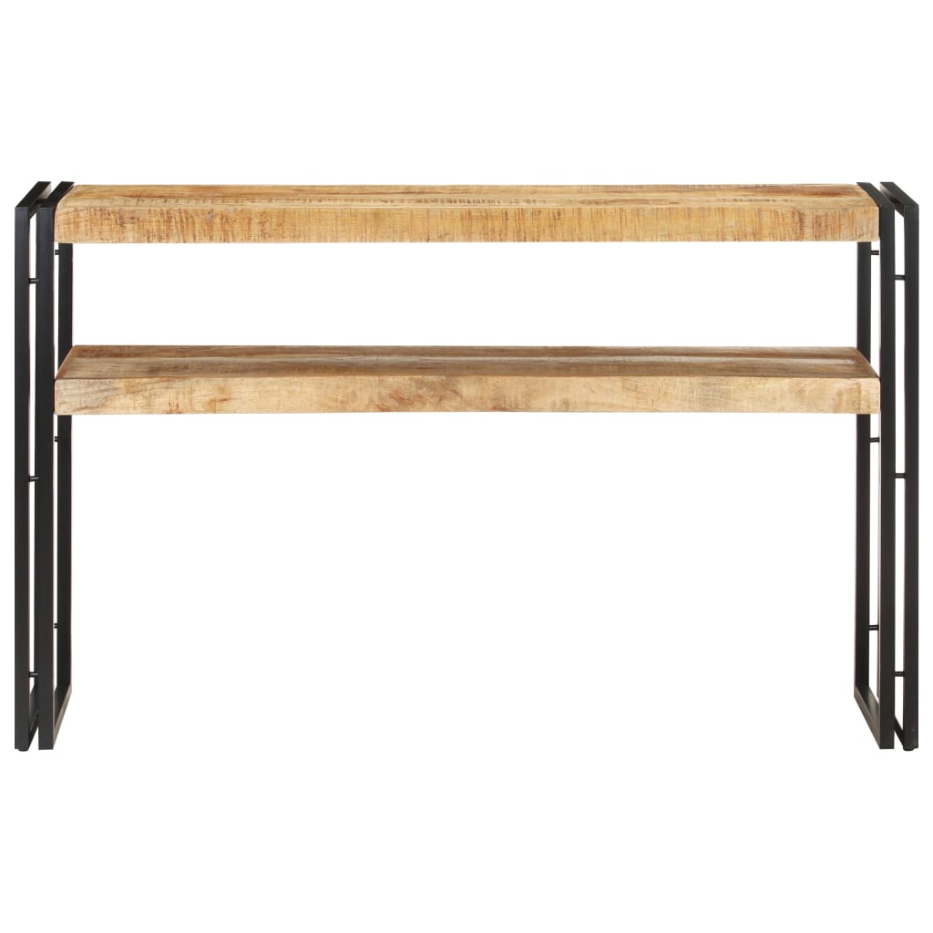 Mesa consola - mesa de entrada de madera de mango rugosa 120x30x75 cm