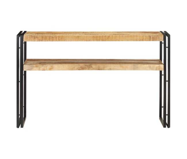 Mesa consola - mesa de entrada de madera de mango rugosa 120x30x75 cm