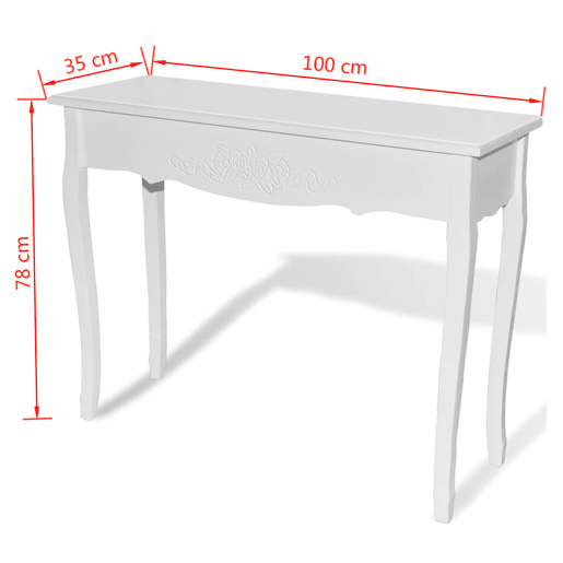 ToucadorMesa Consola - Mesa De Entrada branco