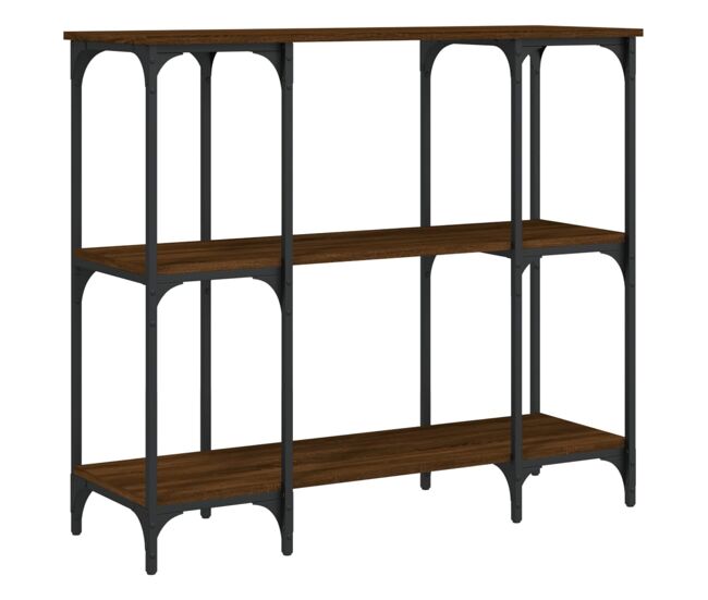 Mesa consola - mesa de entrada madera de ingeniería marrón roble 102x35x90 cm