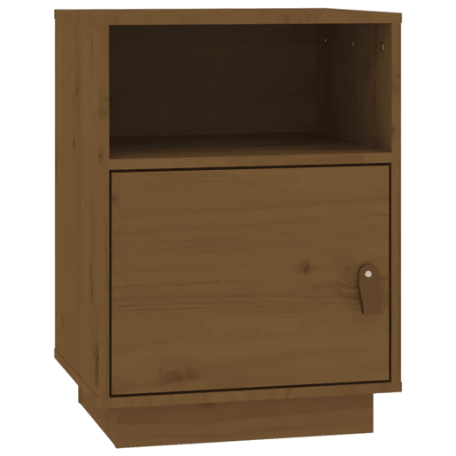 Mesa De Cabeceira - Mesinha De Cabeceira 40x34x55 cm pinho maciço castanho mel