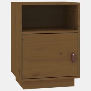 Mesa De Cabeceira - Mesinha De Cabeceira 40x34x55 cm pinho maciço castanho mel