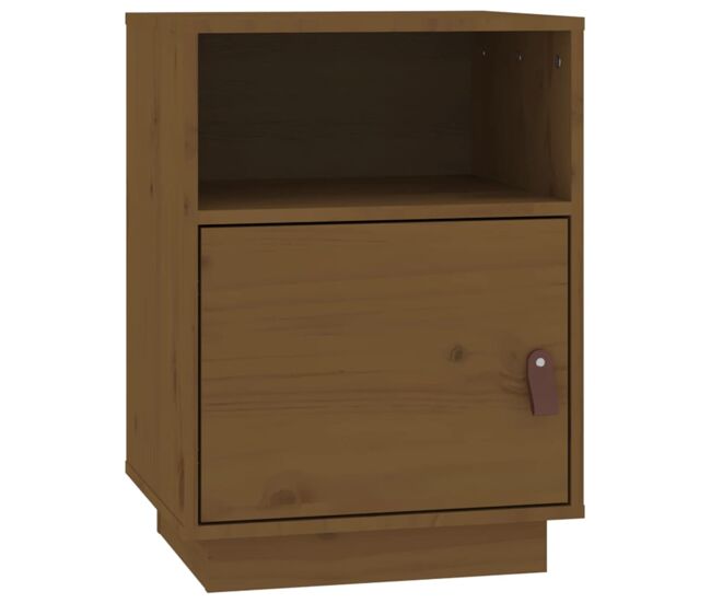 Mesita de noche mesilla de noche - madera maciza de pino marrón miel 40x34x55 cm
