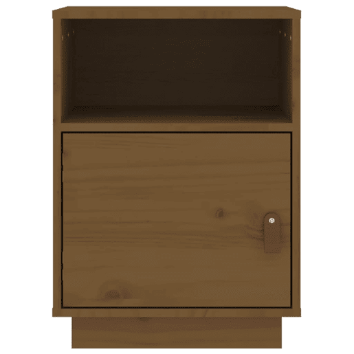 Mesa De Cabeceira - Mesinha De Cabeceira 40x34x55 cm pinho maciço castanho mel