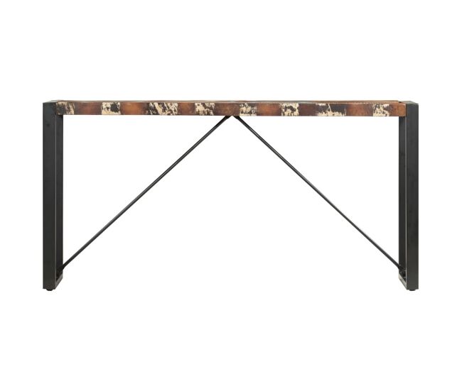 Mesa consola - mesa de entrada de madera maciza reciclada 150x35x76 cm