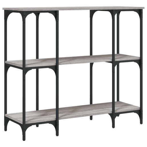 Mesa Consola - Mesa De Entrada 102x35x90 cm derivados de madeira cinzento sonoma