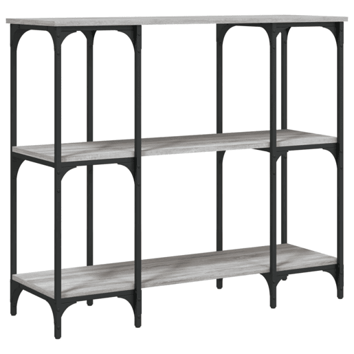 Mesa Consola - Mesa De Entrada 102x35x90 cm derivados de madeira cinzento sonoma