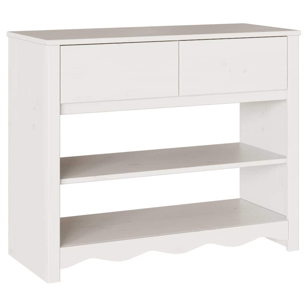 Mesa consola - mesa de entrada drammen 89.5 x 37 x 73 cm madera maciza de pino