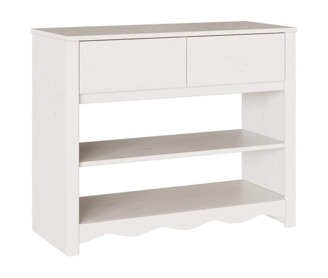 Mesa consola - mesa de entrada drammen 89.5 x 37 x 73 cm madera maciza de pino