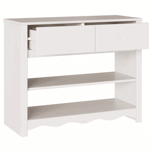 Mesa Consola - Mesa De Entrada com gaveta Drammen Branco 89.5 x 37 x 73 cm