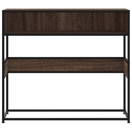 Mesa Consola - Mesa De Entrada 90x35x80 cm derivados madeira carvalho castanho