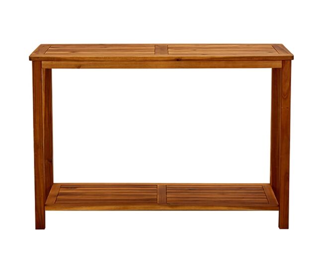Mesa consola - mesa de entrada de jardín madera maciza de acacia 110x40x75 cm