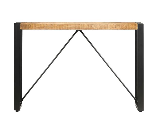 Mesa consola - mesa de entrada de madera maciza de mango 100x35x76 cm