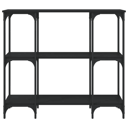 Mesa Consola - Mesa De Entrada 102x35x90 cm derivados de madeira preto