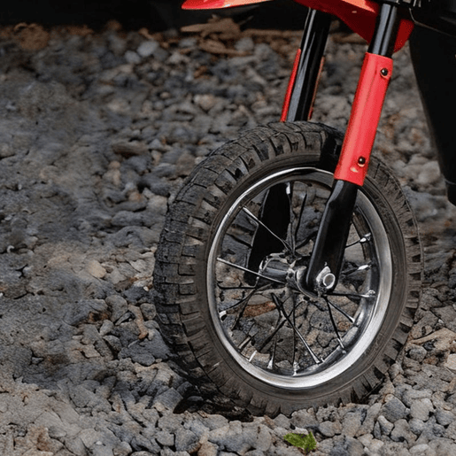 AIYAPLAY Mota Elétrica para Crianças 24V Mota Elétrica Infantil com Motor 250W Velocidade de 6-16kmh Rodas de Ø30,5 cm e Suspensão Traseira para Crianças de 8-12 Anos 119x64x76,5 cm Vermelho