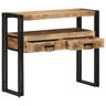 Mesa Consola - Mesa De Entrada Castanho 90 x 33 x 75 cm Madeira de mangueira maciça