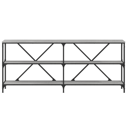 Mesa Consola - Mesa De Entrada 180x30x75 cm derivados madeiraferro cinza sonoma