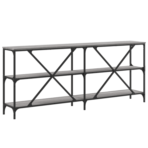 Mesa Consola - Mesa De Entrada 180x30x75 cm derivados madeiraferro cinza sonoma