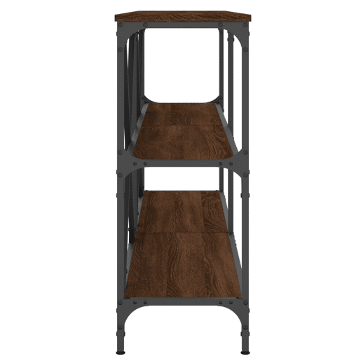 Mesa Consola - Mesa De Entrada 160x30x75cm deriv. madeiraferro carvalho castanho