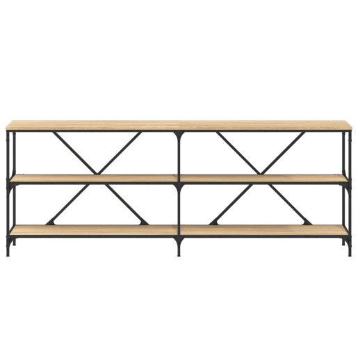 Mesa Consola - Mesa De Entrada 200x30x75 cm deriv. madeiraferro carvalho sonoma