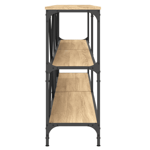 Mesa Consola - Mesa De Entrada 200x30x75 cm deriv. madeiraferro carvalho sonoma