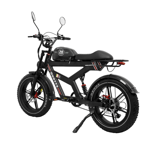 Bicicleta Elétrica DUOTTS F20 - Potência 750W Bateria 52V 27AH com Travões de Disco Hidráulicos - Preto