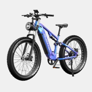 Duotts E26 Bicicleta Elétrica - Motor750W Bateria 48V20AH 26*4.0 Polegadas Pneus Travões Hidráulicos Dianteiros e Traseiros - Azul Roxo