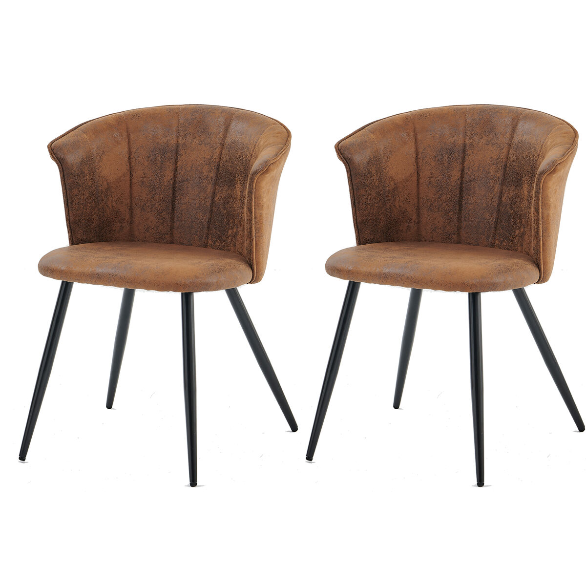 MEUBLES COSY Juego de 2 Sillas de Comedor Acolchadas