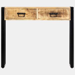 Mesa Consola - Mesa De Entrada 90x30x75 cm madeira de mangueira maciça