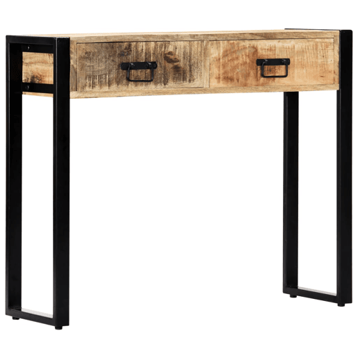 Mesa Consola - Mesa De Entrada 90x30x75 cm madeira de mangueira maciça