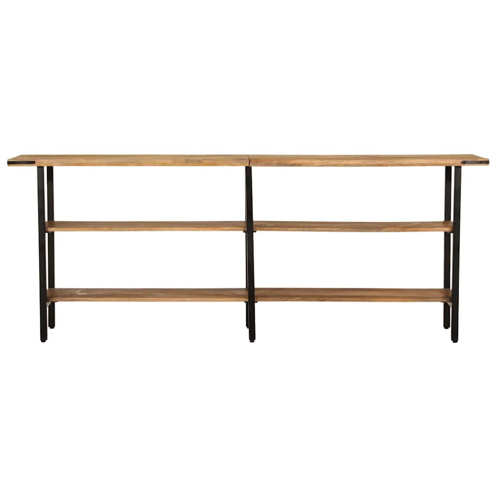 Mesa consola - mesa de entrada de madera maciza de mango 180x35x70 cm