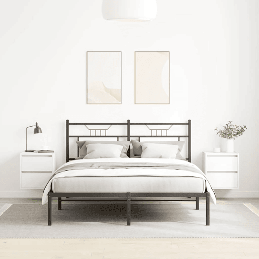 Lote de 2 Mesas De Cabeceira Mesinhas De Cabeceira - de parede 38x34x40cm branco