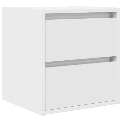 Lote de 2 Mesas De Cabeceira Mesinhas De Cabeceira - de parede 38x34x40cm branco