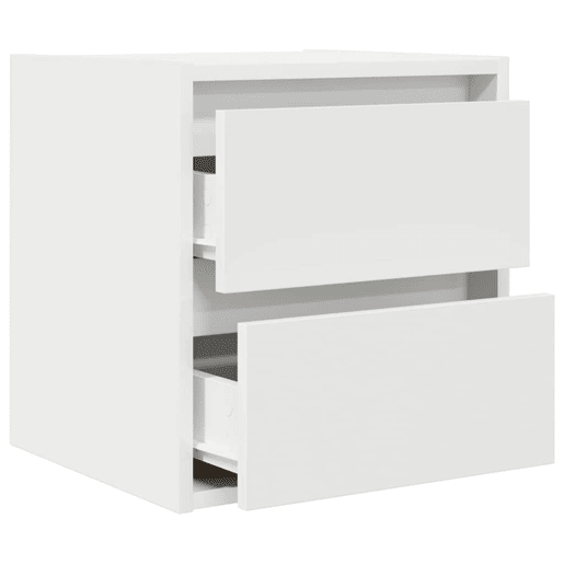 Lote de 2 Mesas De Cabeceira Mesinhas De Cabeceira - de parede 38x34x40cm branco