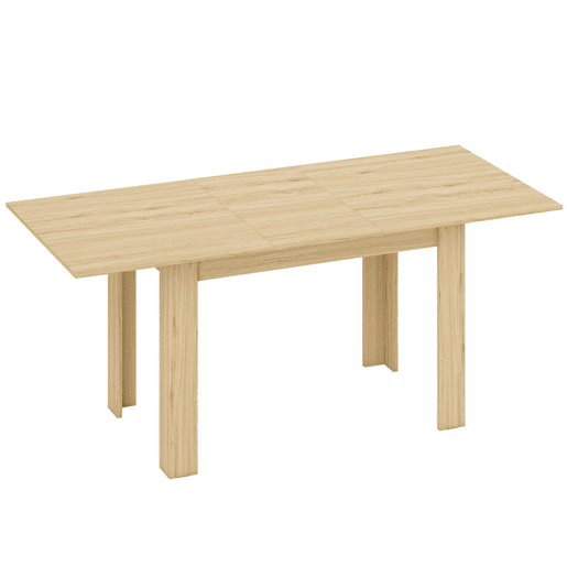 HOMCOM Mesa de Refeição Extensível de 140 a 180 cm Mesa de Cozinha Extensível Retangular para 6-8 Pessoas para Sala 140-180x90x75 cm Madeira