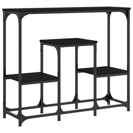 Mesa Consola - Mesa De Entrada 89,5x28x76 cm derivados de madeira preto
