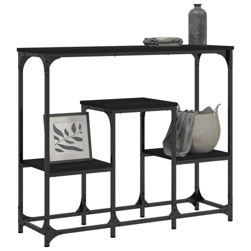 Mesa Consola - Mesa De Entrada 89,5x28x76 cm derivados de madeira preto