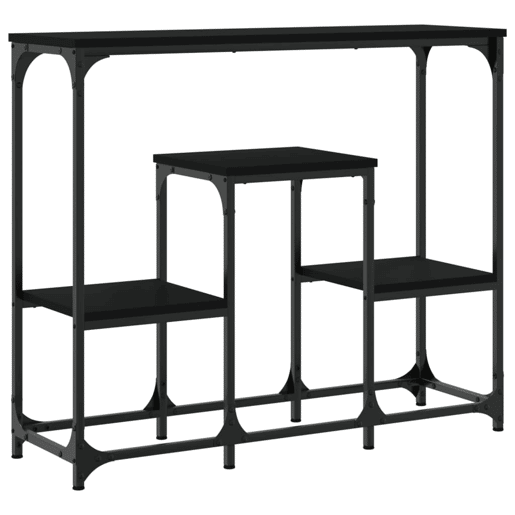Mesa Consola - Mesa De Entrada 89,5x28x76 cm derivados de madeira preto