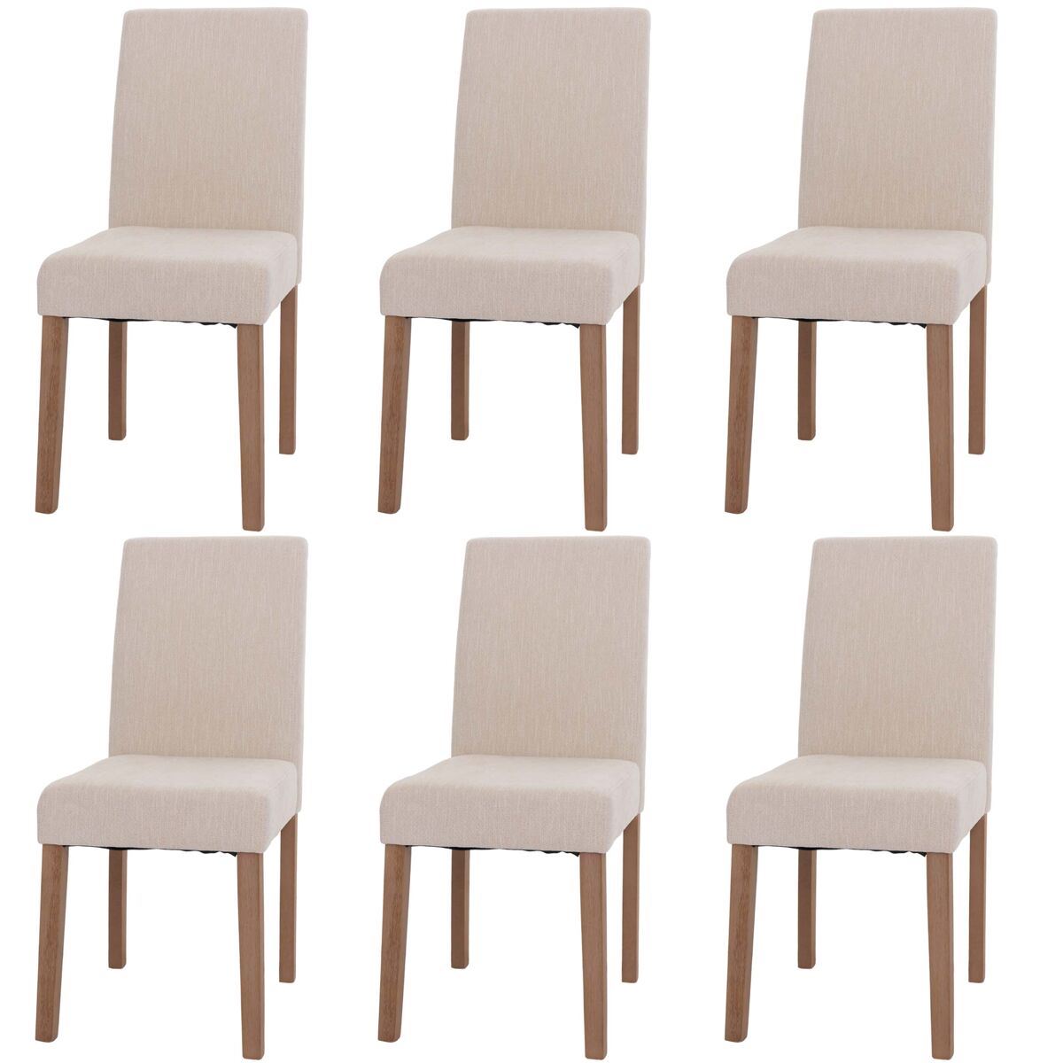 Juego sillas comedor con respaldo alto tejido chenilla patas