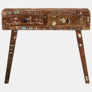 Mesa Consola - Mesa De Entrada 90x32x75 cm madeira recuperada maciça