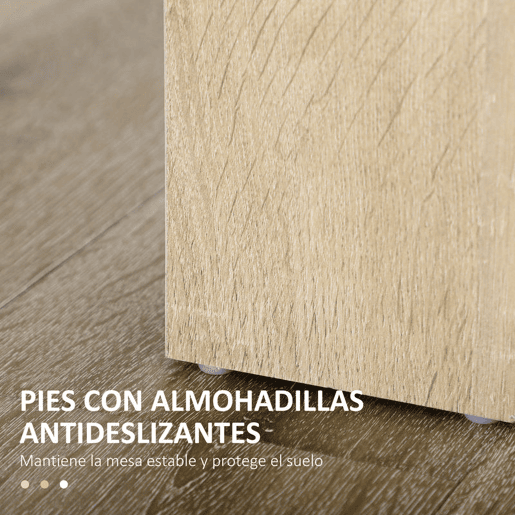 HOMCOM Mesa de Sala de Jantar para 4-6 Pessoas Mesa de Cozinha Retangular Estilo Moderno com Bancada de Melamina de Madeira Carga 50 kg 120x69x75 cm Madeira e Preto