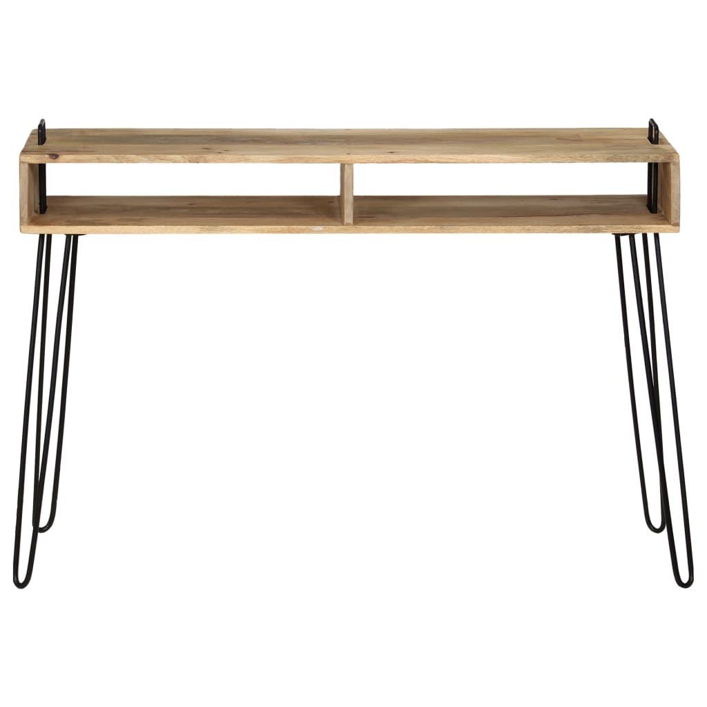 Mesa consola - mesa de entrada de madera maciza de mango 115x35x76 cm