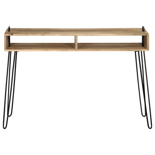 Mesa Consola - Mesa De Entrada em madeira de mangueira maciça 115x35x76 cm