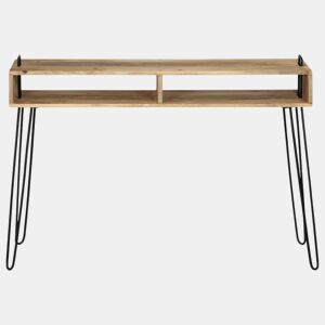 Mesa Consola - Mesa De Entrada em madeira de mangueira maciça 115x35x76 cm