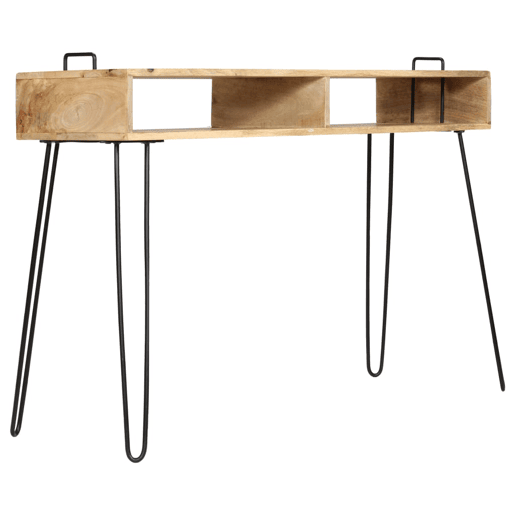 Mesa Consola - Mesa De Entrada em madeira de mangueira maciça 115x35x76 cm