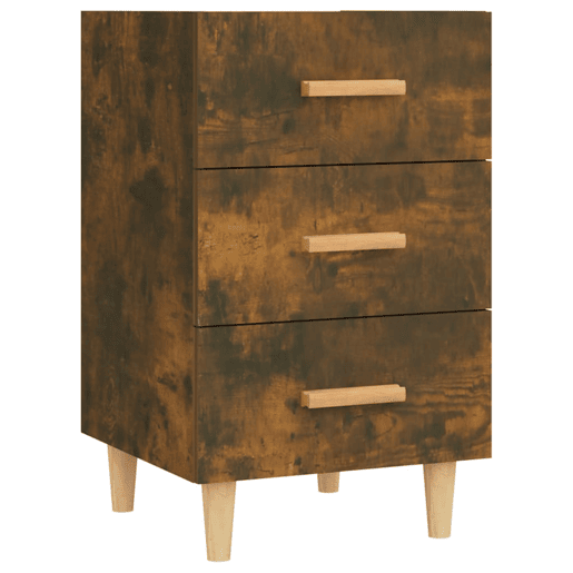 Mesa De Cabeceira - Mesinha De Cabeceira 40x40x66 cm derivados de madeira carvalho fumado