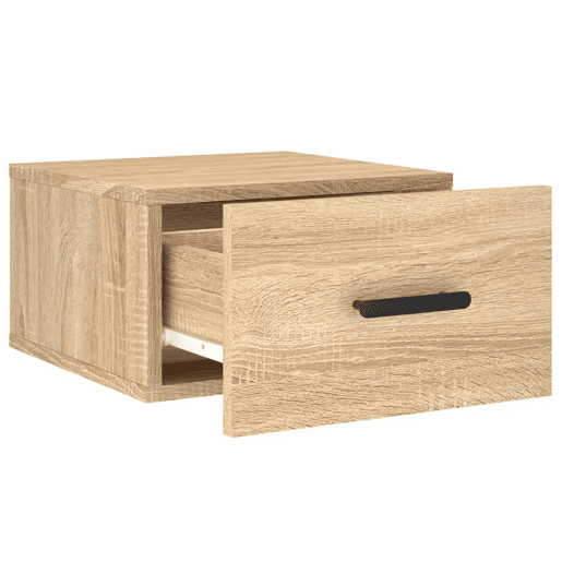 Mesa De Cabeceira De Parede Mesinha De Cabeceira - 35x35x20 cm cor sonoma