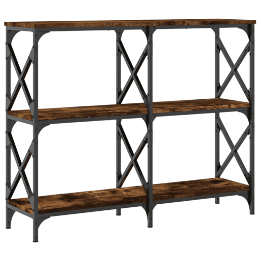 Mesa Consola - Mesa De Entrada 100x28x80,5cm derivados de madeira carvalho fumado Mesa Consola - Mesa De Entrada 100x28x80,5cm derivados de madeira carvalho fumado